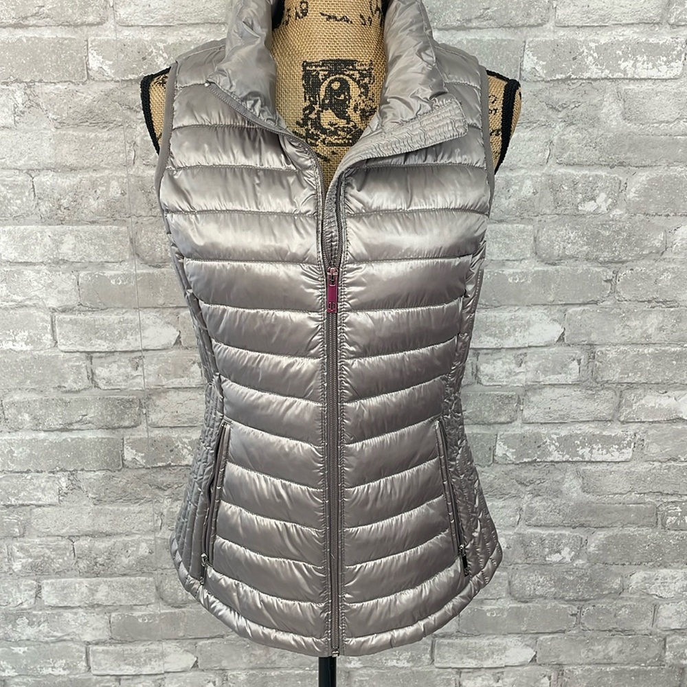 Tommy Hilfiger Silver Puffer Vest